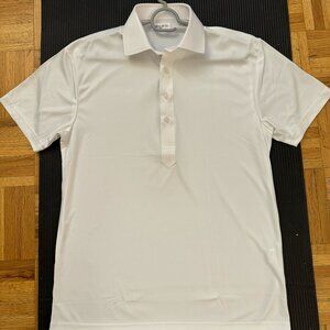 Collars & Co. Semi-Spread Collar Polo White Small NWOT